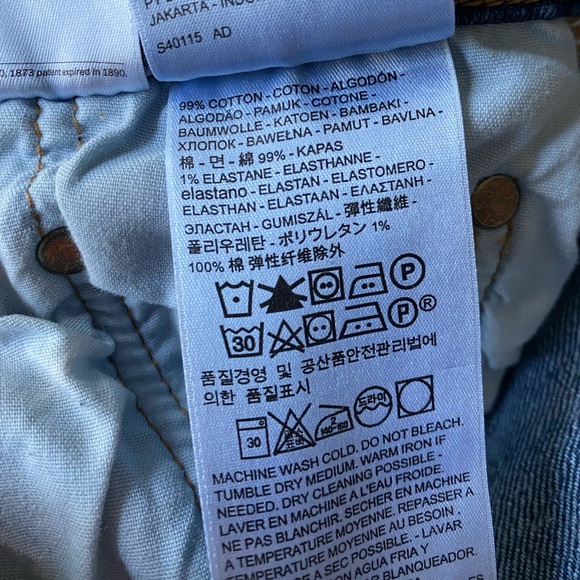 Levi’s 501 Skinny Raw Hem Jeans - Picture 9 of 12